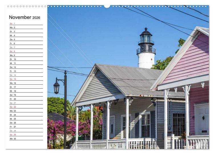 Produktbild: FLORIDA KEYS und KEY WEST Malerische Reiseroute (Wandkalender 2026 DIN A2 quer), CALVENDO Monatskalender