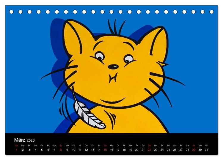 Produktbild: Humorvolle PopArt - Kunstkalender von Claudia Elsner (Tischkalender 2026 DIN A5 quer), CALVENDO Monatskalender