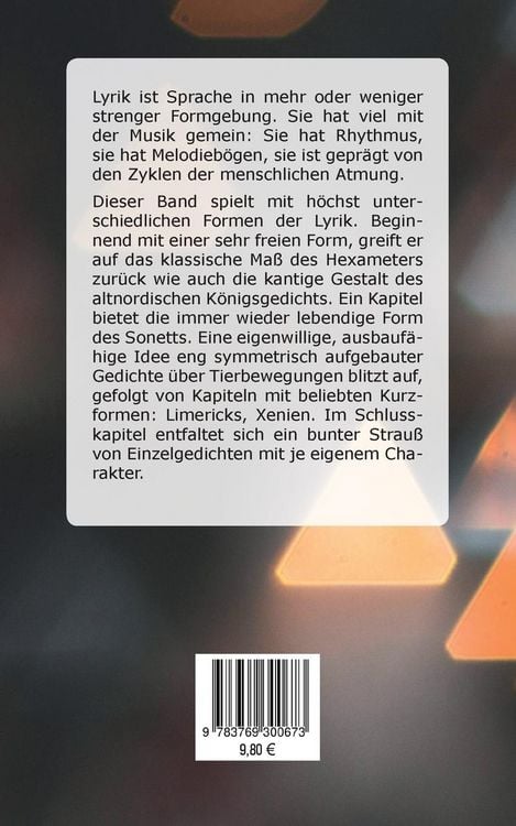 Produktbild: Spiel mit lyrischen Formen