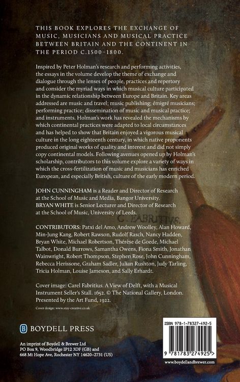 Produktbild: Musical Exchange Between Britain and Europe, 1500-1800