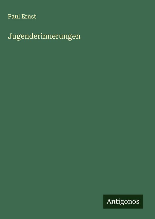 Produktbild: Jugenderinnerungen