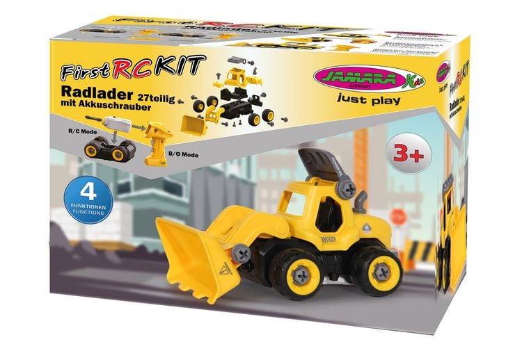 Produktbild: Jamara Radlader First RC Kit 27teilig mit Akkuschrauber