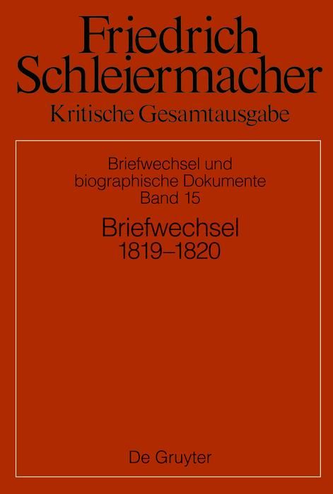 Produktbild: Briefwechsel 1819-1820