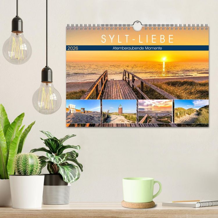 Produktbild: SYLT-LIEBE Atemberaubende Momente (Wandkalender 2026 DIN A4 quer), CALVENDO Monatskalender