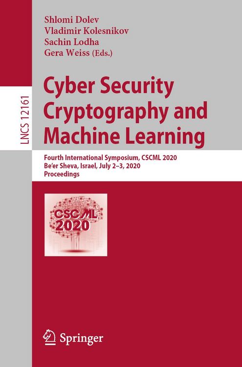 Produktbild: Cyber Security Cryptography and Machine Learning