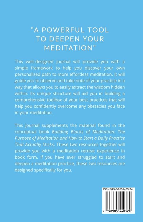 Produktbild: The Building Blocks of Meditation Journal