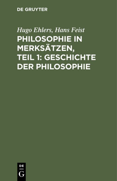 Produktbild: Philosophie in Merks&auml;tzen, Teil 1: Geschichte der Philosophie