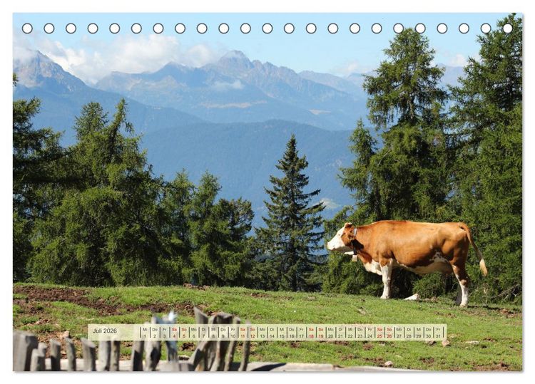 Produktbild: Almengl&uuml;ck (Tischkalender 2026 DIN A5 quer), CALVENDO Monatskalender
