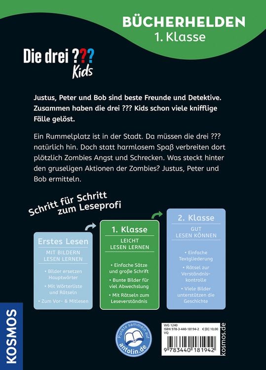 Die drei ??? Kids, Bücherhelden 1. Klasse, Vorsicht, Zombies