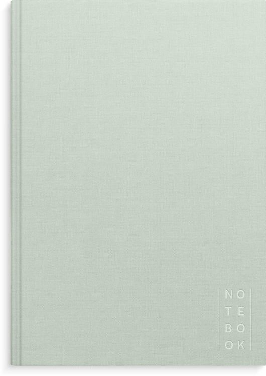 Produktbild: Burde Notizbuch Textil gr&uuml;n liniert A4