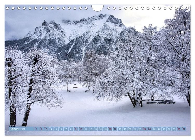 Produktbild: Mittenwald - Perle des Werdenfelser Landes (Wandkalender 2027 DIN A4 quer), CALVENDO Monatskalender