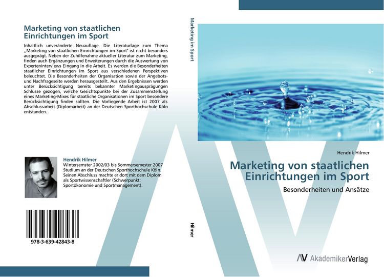 Produktbild: Marketing von staatlichen Einrichtungen im Sport
