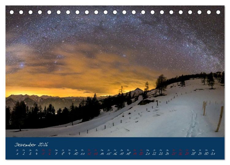 Produktbild: Welt unter Sternen (Tischkalender 2026 DIN A5 quer), CALVENDO Monatskalender
