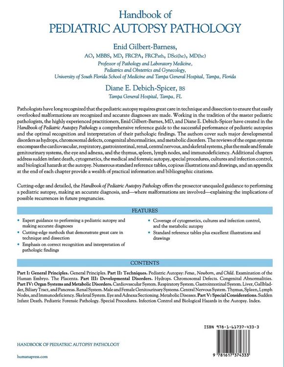 Produktbild: Handbook of Pediatric Autopsy Pathology