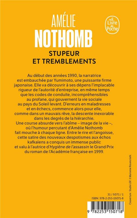 Produktbild: Stupeur et tremblements