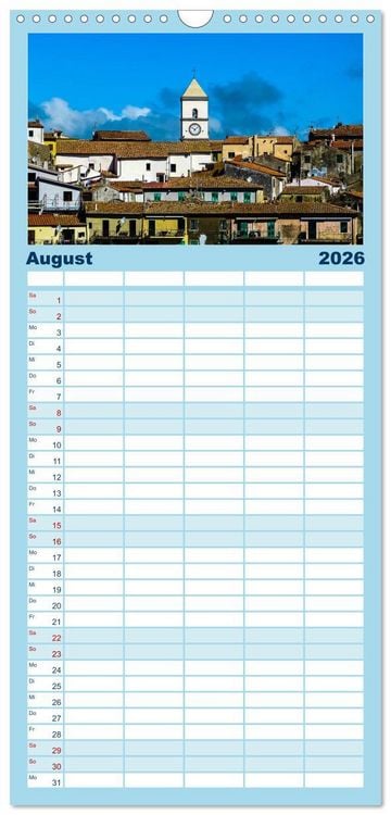 Produktbild: Familienplaner 2026 - Zauberhaftes Elba mit 5 Spalten (Wandkalender, 21 x 45 cm) CALVENDO