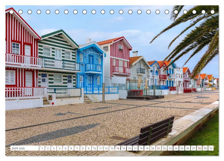 Produktbild: Portugal, der bunte S&uuml;den Europas (Tischkalender 2026 DIN A5 quer), CALVENDO Monatskalender