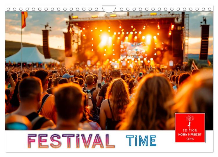 Produktbild: Festival Time (Wandkalender 2026 DIN A4 quer), CALVENDO Monatskalender