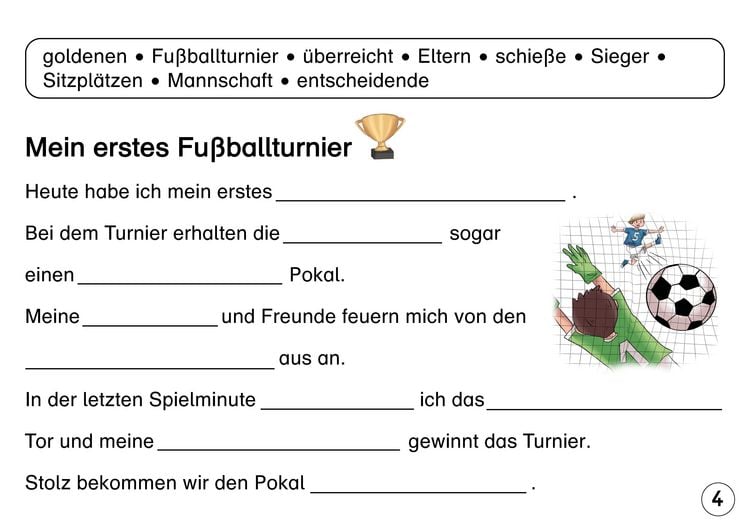 Produktbild: L&uuml;ckentexte Teil 1 f&uuml;r die 1. und 2. Klasse