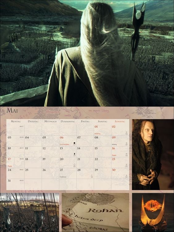 Produktbild: Der Herr der Ringe Broschur XL Kalender 2027