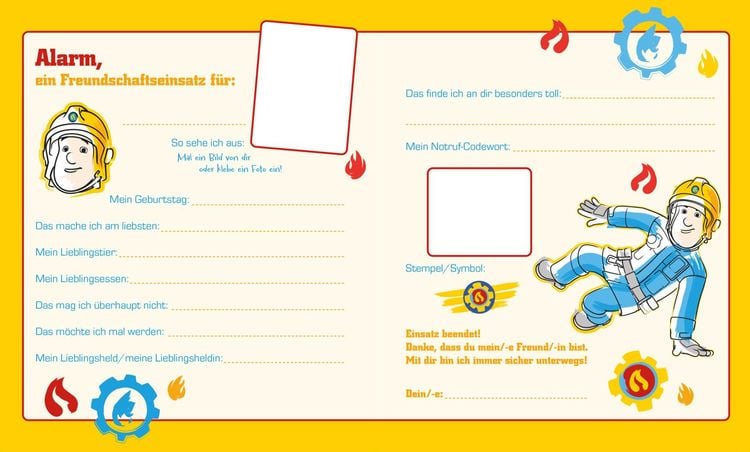 Produktbild: Feuerwehrmann Sam: Feuerwehrmann Sam: Mein cooles Freundebuch