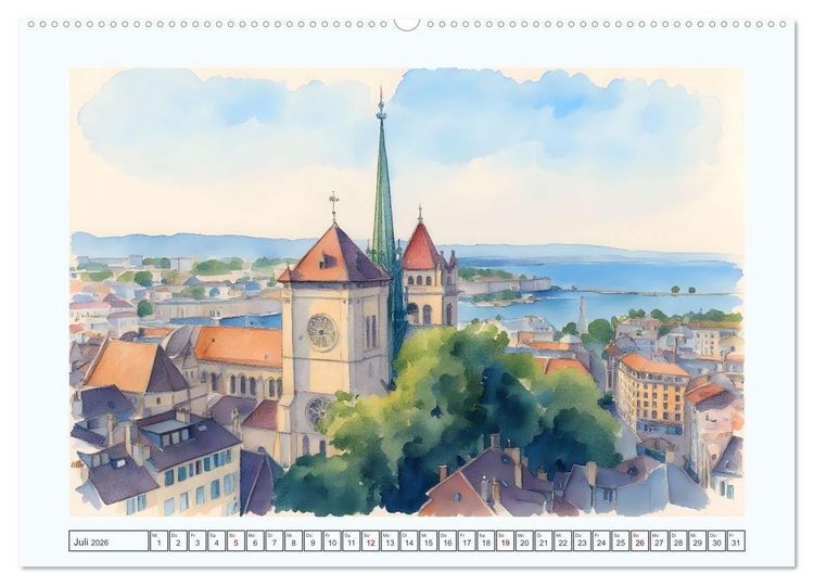 Produktbild: Traumreise durch die Schweiz (hochwertiger Premium Wandkalender 2026 DIN A2 quer), Kunstdruck in Hochglanz