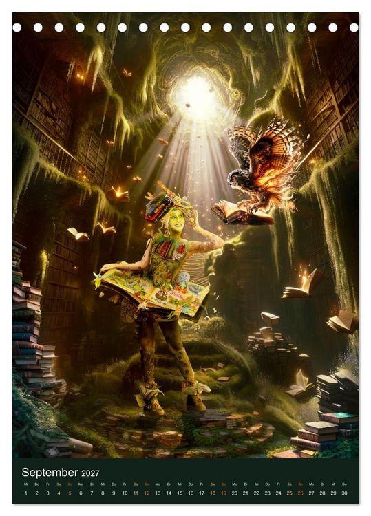 Produktbild: Bodypainting Adventures (Tischkalender 2027 DIN A5 hoch), CALVENDO Monatskalender