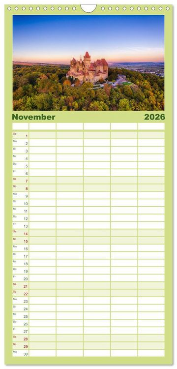 Produktbild: Familienplaner 2026 - Das Weinviertel im wundersch&ouml;nen Nieder&ouml;sterreich. mit 5 Spalten (Wandkalender, 21 x 45 cm) CALVENDO