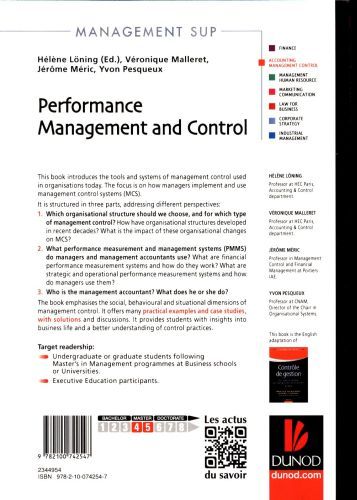 Produktbild: Performance Management and Control