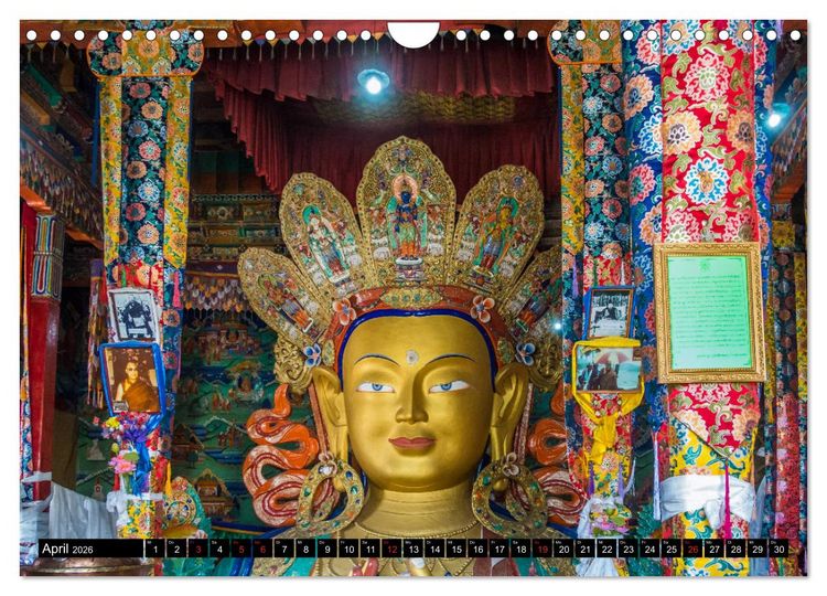 Produktbild: Ladakh - Buddhistische Kl&ouml;ster (Wandkalender 2026 DIN A4 quer), CALVENDO Monatskalender
