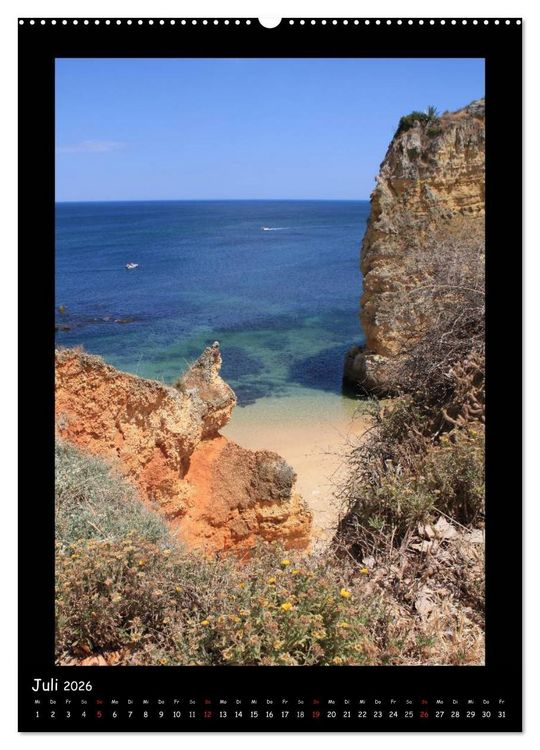 Produktbild: Blickpunkte Algarve (Wandkalender 2026 DIN A2 hoch), CALVENDO Monatskalender
