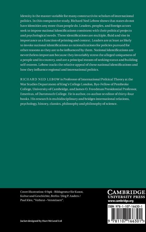Produktbild: National Identities and International Relations