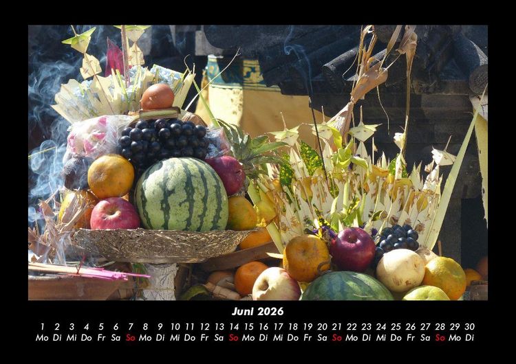 Produktbild: Obstkalender 2026 Fotokalender DIN A3
