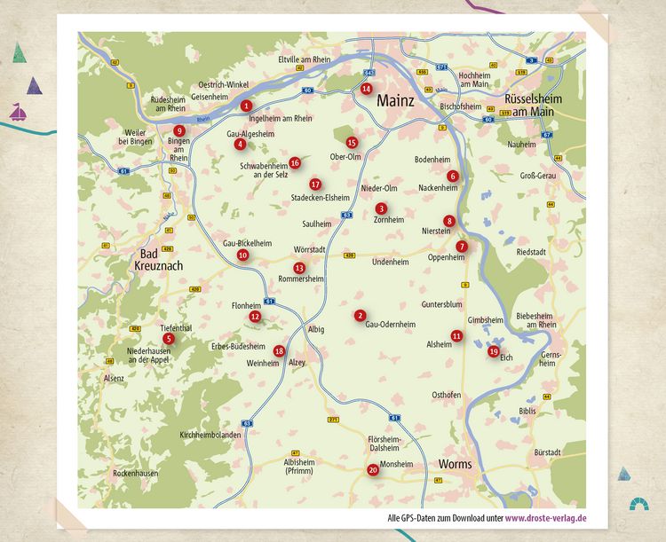 Produktbild: Rheinhessen. Wanderungen f&uuml;r die Seele