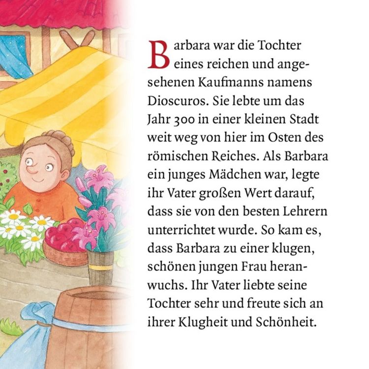 Produktbild: Die heilige Barbara und der Kirschblütenzweig. Mini-Bilderbuch.