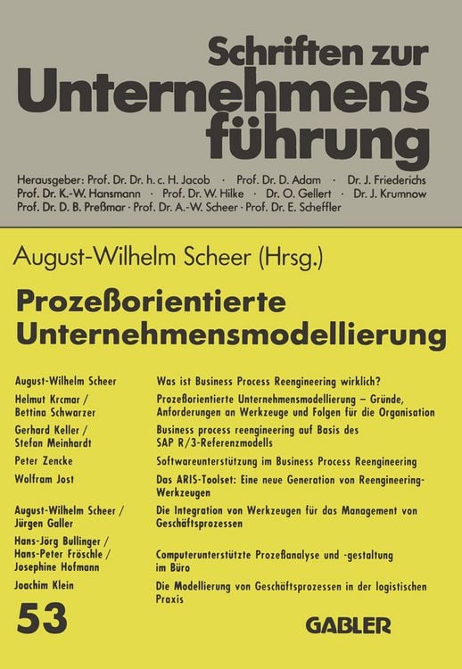 Produktbild: Proze&szlig;orientierte Unternehmensmodellierung