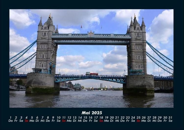 Produktbild: London 2025 Fotokalender DIN A4