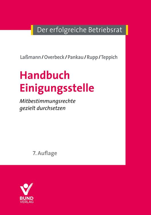Produktbild: Handbuch Einigungsstelle