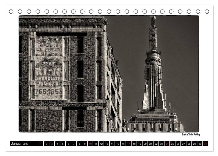 Produktbild: Manhattan Memories - Erinnerungen an New York (Tischkalender 2027 DIN A5 quer), CALVENDO Monatskalender