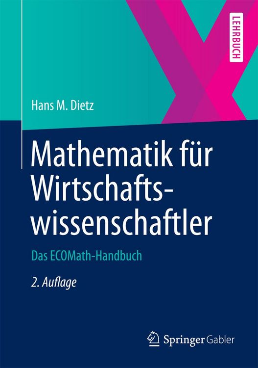 Produktbild: Mathematik f&uuml;r Wirtschaftswissenschaftler