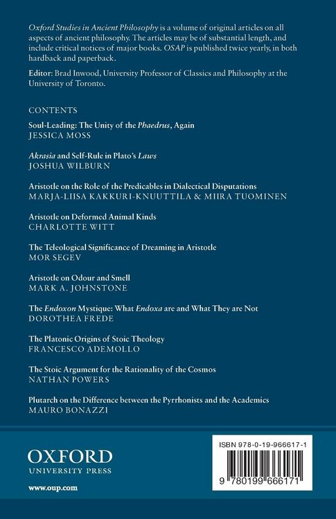 Produktbild: Oxford Studies in Ancient Philosophy
