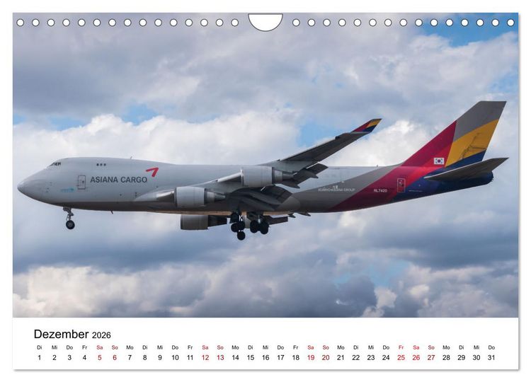 Produktbild: Boeing 747 Kalender (Wandkalender 2026 DIN A4 quer), CALVENDO Monatskalender