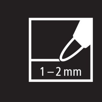 Produktbild: STABILO Acrylmarker,  FREE Acrylic T100, Strichbreite 1-2 mm, karmin