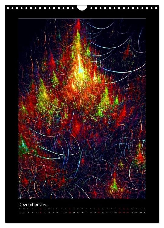 Produktbild: Kunstkalender 2026 (Wandkalender 2026 DIN A3 hoch), CALVENDO Monatskalender