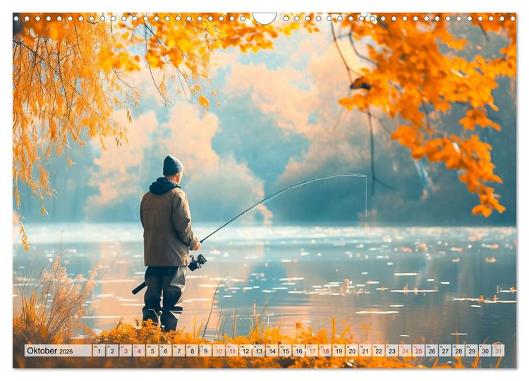 Produktbild: Angeln und Fischen Impressionen (Wandkalender 2026 DIN A3 quer), CALVENDO Monatskalender