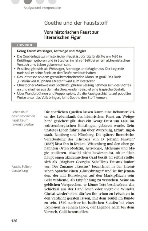 Produktbild: Lekt&uuml;rehilfen Johann Wolfgang von Goethe 'Faust - Der Trag&ouml;die erster Teil'