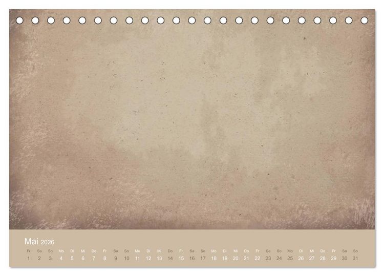 Produktbild: Vintage DIY Bastel-Kalender (Tischkalender 2026 DIN A5 quer), CALVENDO Monatskalender