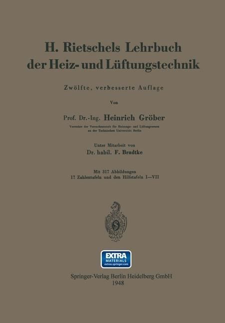 Produktbild: H. Rietschels Lehrbuch der Heiz- und L&uuml;ftungstechnik