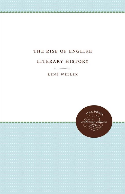 Produktbild: The Rise of English Literary History