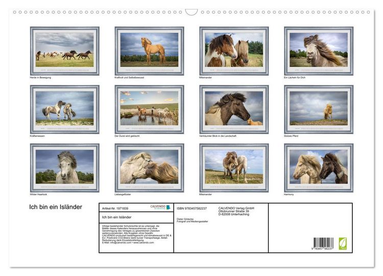 Produktbild: Ich bin ein Isl&auml;nder (Wandkalender 2026 DIN A2 quer), CALVENDO Monatskalender